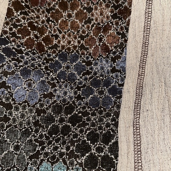 CBCollections Vintage Layered Floral Print Top Attached SS Open Cardigan Y2K 90 - Picture 7 of 8